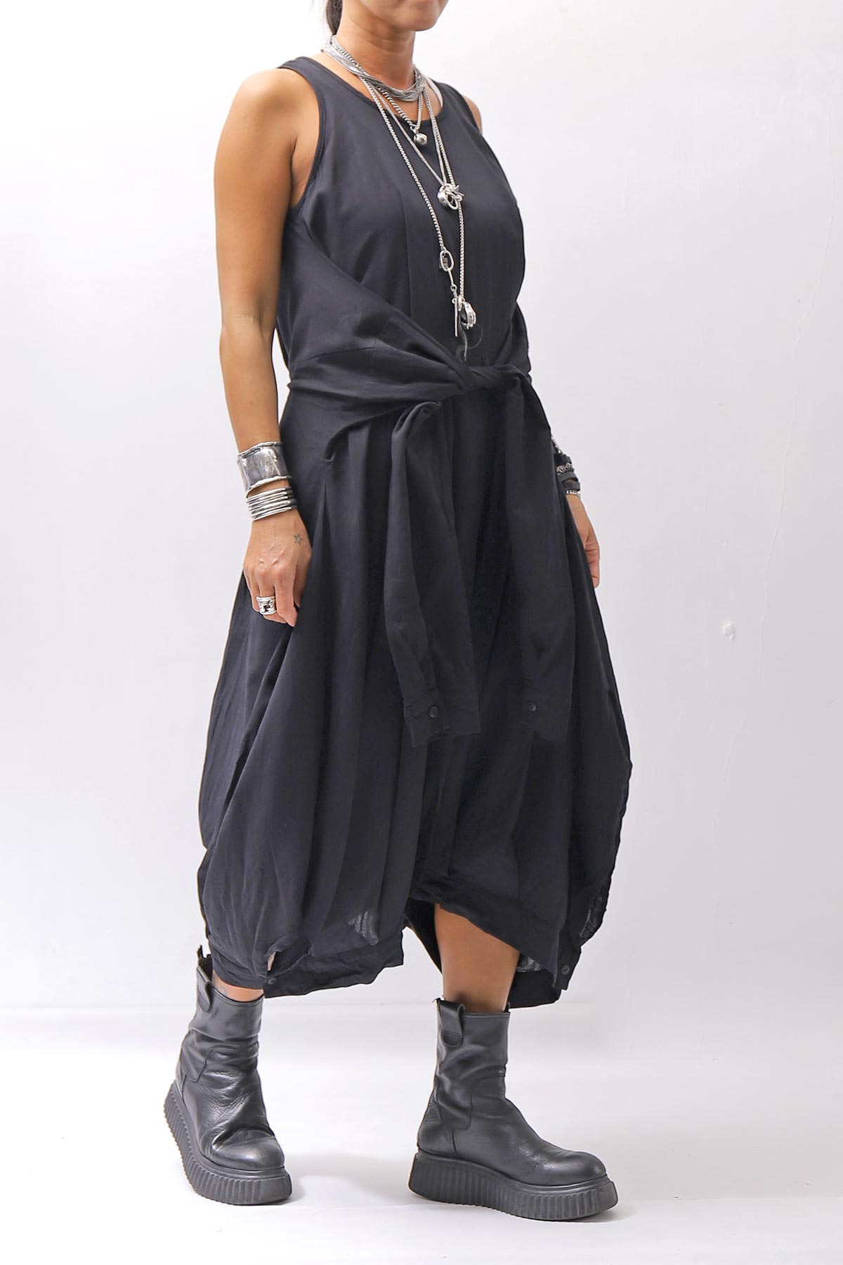 【studio b3】 MULTI-WAY PANTS&amp;SKIRT DRESS NB2088_BLACK