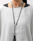 【RUNDHOLZ】 UNISEX OVERSIZED LINEN TOP 354 0506_GREY(SAND GREY)