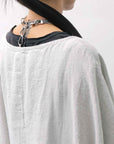 【RUNDHOLZ】 UNISEX OVERSIZED LINEN TOP 354 0506_GREY(SAND GREY)