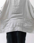 【RUNDHOLZ】 UNISEX OVERSIZED LINEN TOP 354 0506_GREY(SAND GREY)