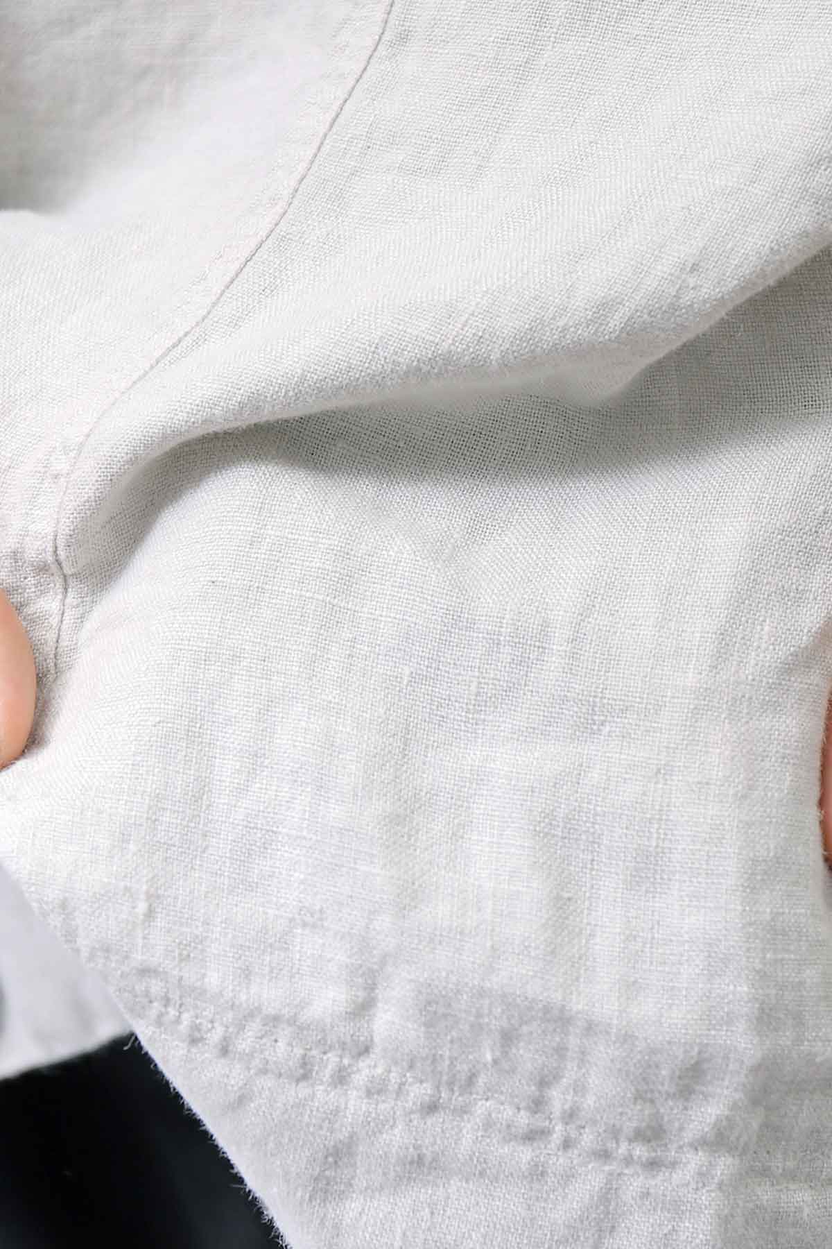 【RUNDHOLZ】 UNISEX OVERSIZED LINEN TOP 354 0506_GREY(SAND GREY)
