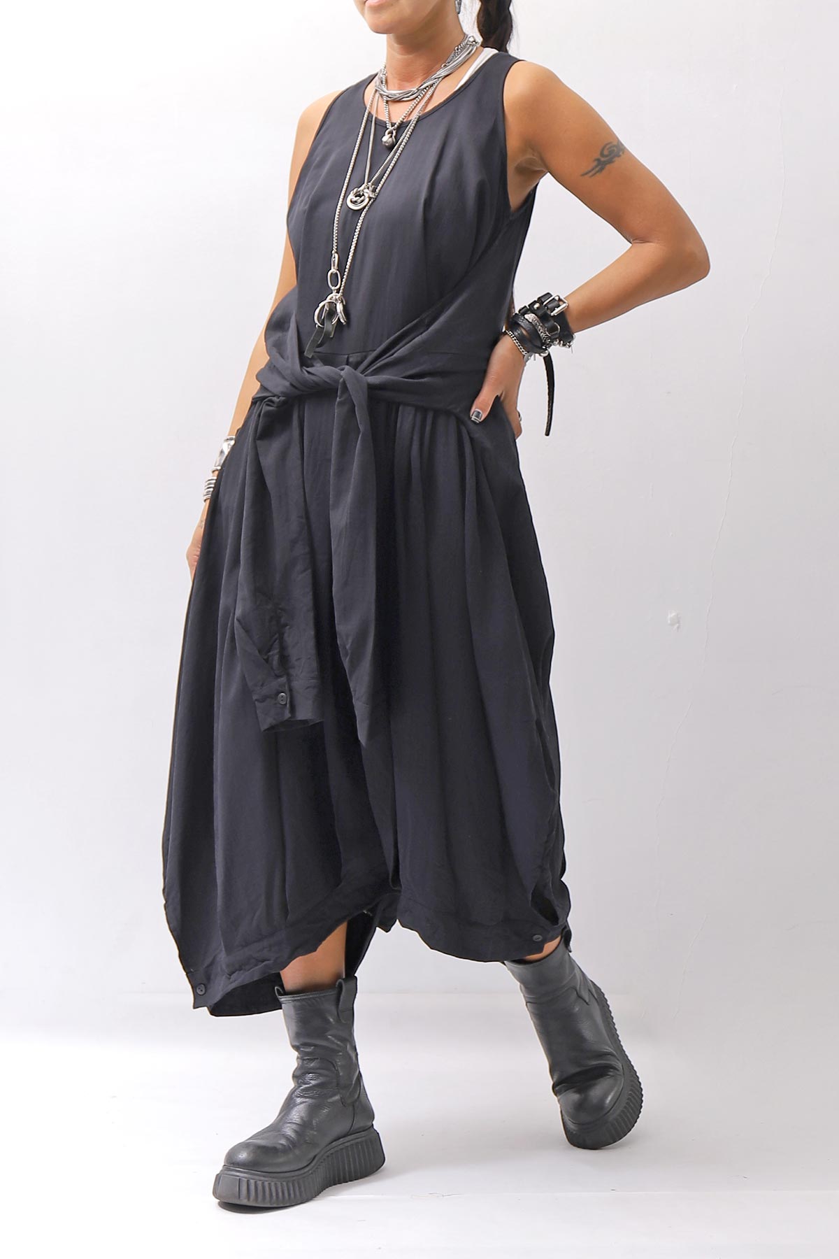 【studio b3】 MULTI-WAY PANTS&amp;SKIRT DRESS NB2088_BLACK