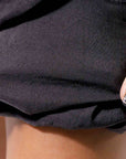 【Primordial is Primitive】 COVERED SHORT PANTS 203LOS_BLACK