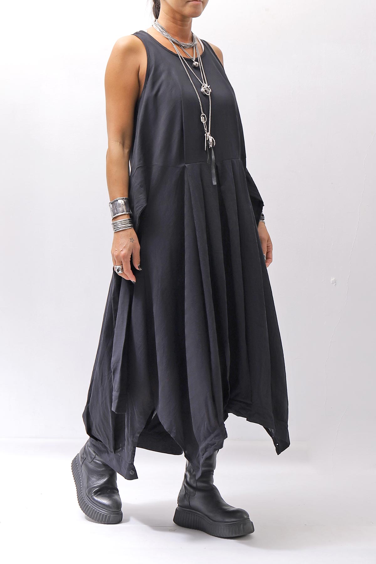 【studio b3】 MULTI-WAY PANTS&amp;SKIRT DRESS NB2088_BLACK