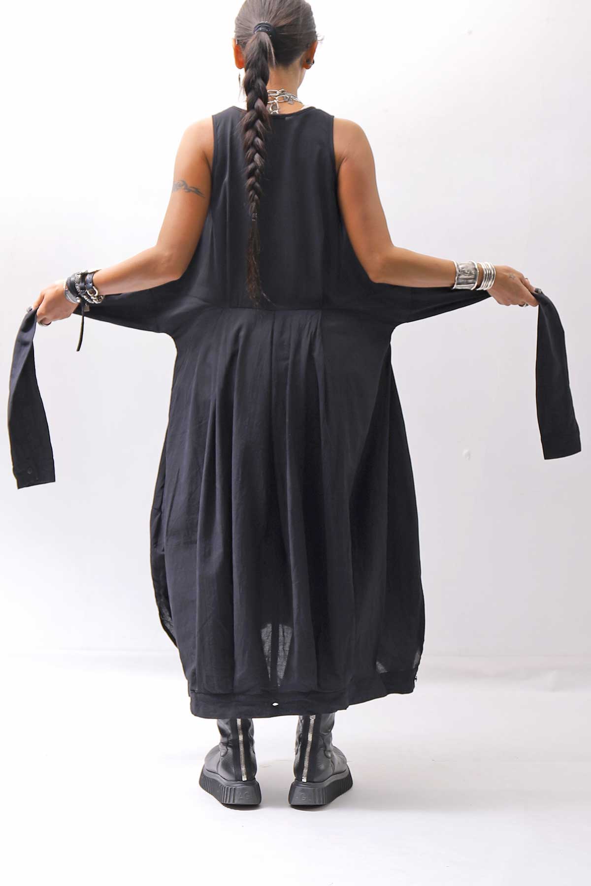 【studio b3】 MULTI-WAY PANTS&amp;SKIRT DRESS NB2088_BLACK