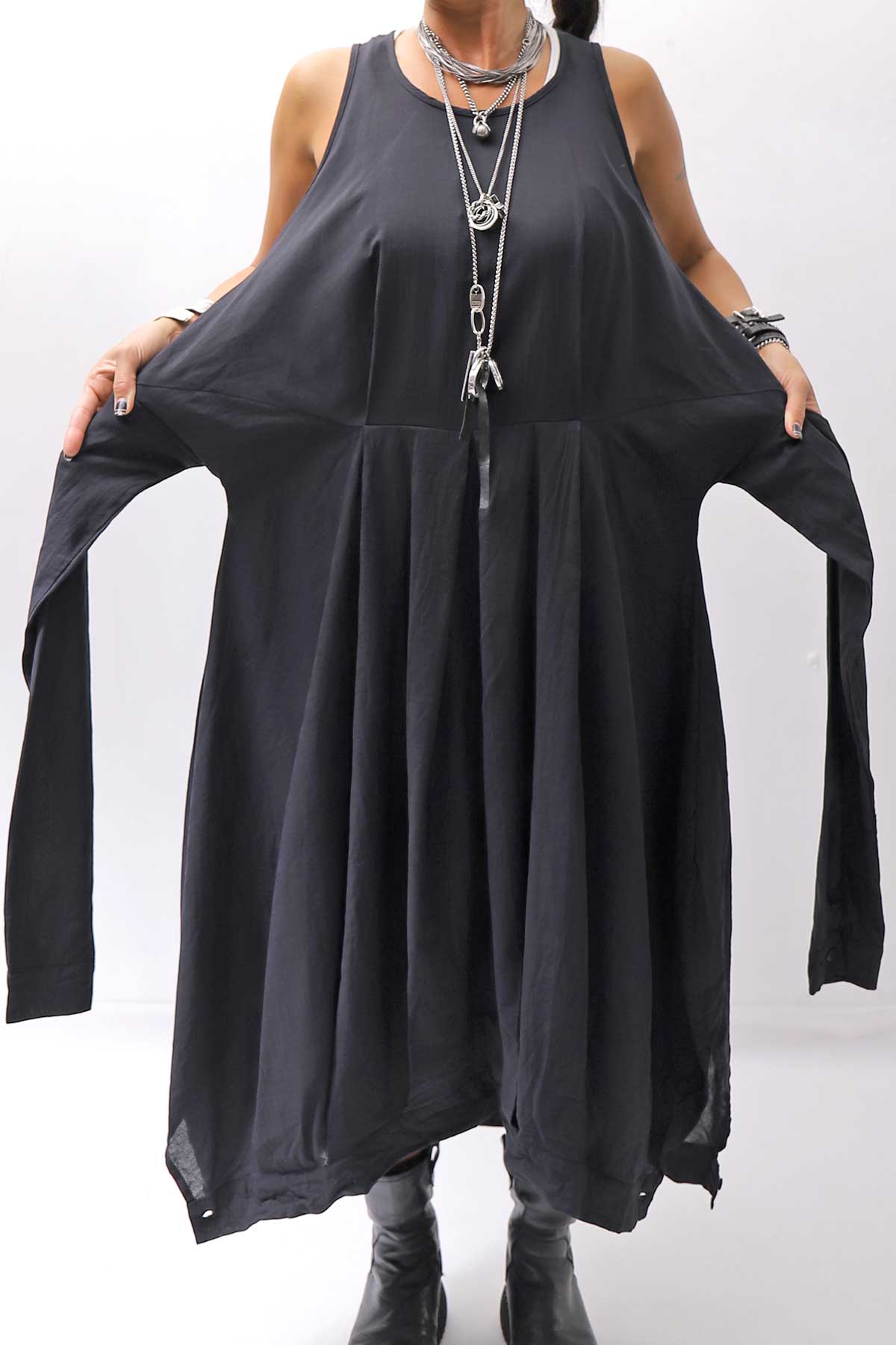 【studio b3】 MULTI-WAY PANTS&amp;SKIRT DRESS NB2088_BLACK