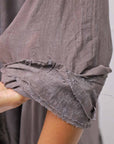 【RUNDHOLZ】 COTTON CHIFFON SHIRT DRESS _AMBER FOG