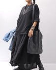 【RUNDHOLZ】 MULTIWAY LINEN DRESS 354 0901_BLACK