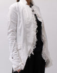 【RUNDHOLZ】 GRUNGE COTTON LACE & STRETCH JACKET _SEAFOAM FOG