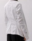 【RUNDHOLZ】 GRUNGE COTTON LACE & STRETCH JACKET _SEAFOAM FOG