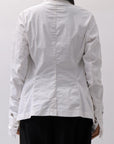 【RUNDHOLZ】 GRUNGE COTTON LACE & STRETCH JACKET _SEAFOAM FOG