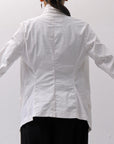 【RUNDHOLZ】 GRUNGE COTTON LACE & STRETCH JACKET _SEAFOAM FOG