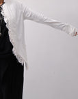 【RUNDHOLZ】 GRUNGE COTTON LACE & STRETCH JACKET _SEAFOAM FOG