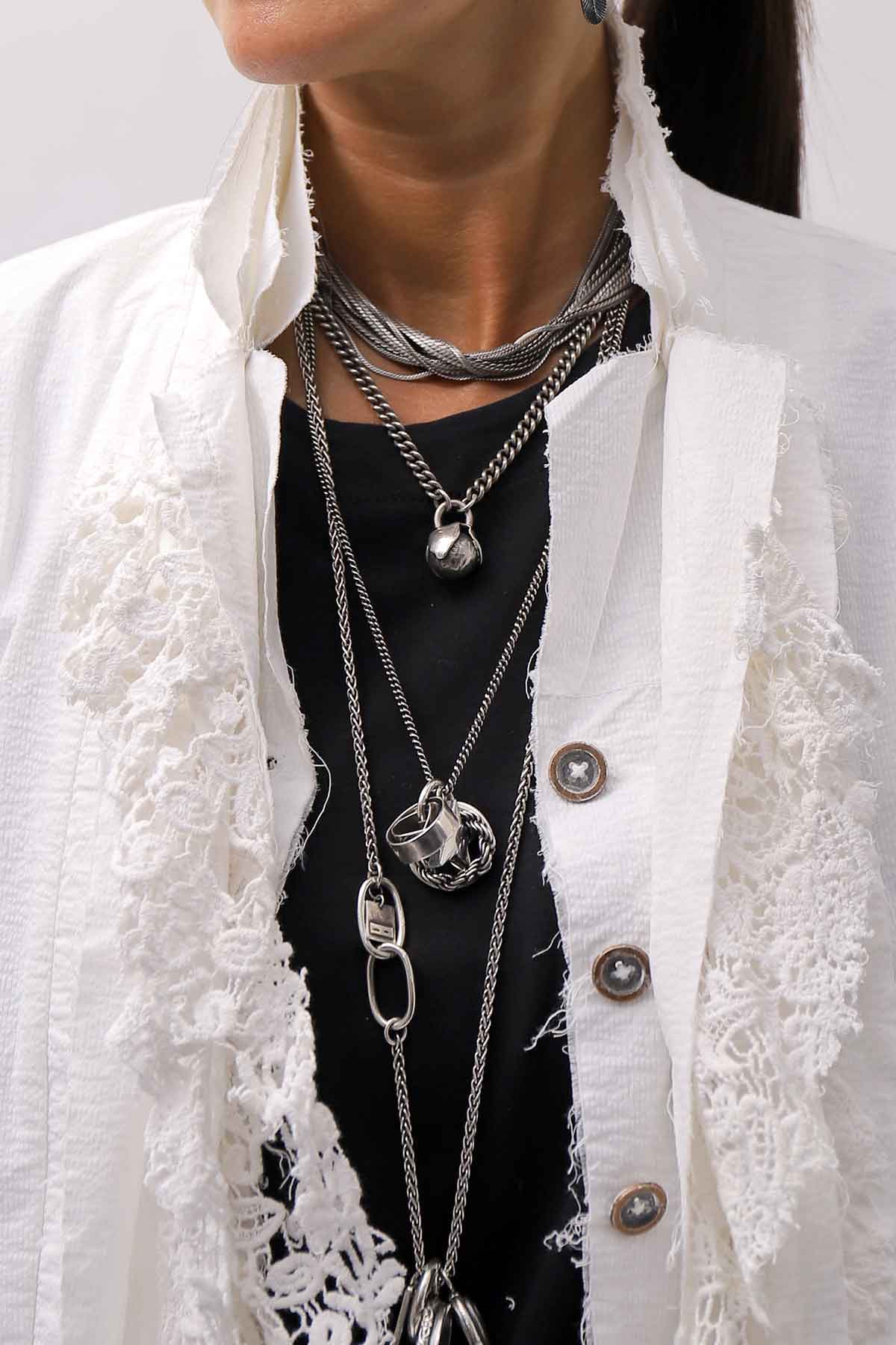 【RUNDHOLZ】 GRUNGE COTTON LACE &amp; STRETCH JACKET _SEAFOAM FOG