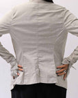 【RUNDHOLZ】 GRUNGE COTTON LACE & STRETCH JACKET _LINEN FOG