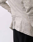 【RUNDHOLZ】 GRUNGE COTTON LACE & STRETCH JACKET _LINEN FOG