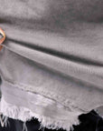 【sanctamuerte】BACK DRAPE&COTTON LIGHT SWEAT TOP S04/M1_GREY
