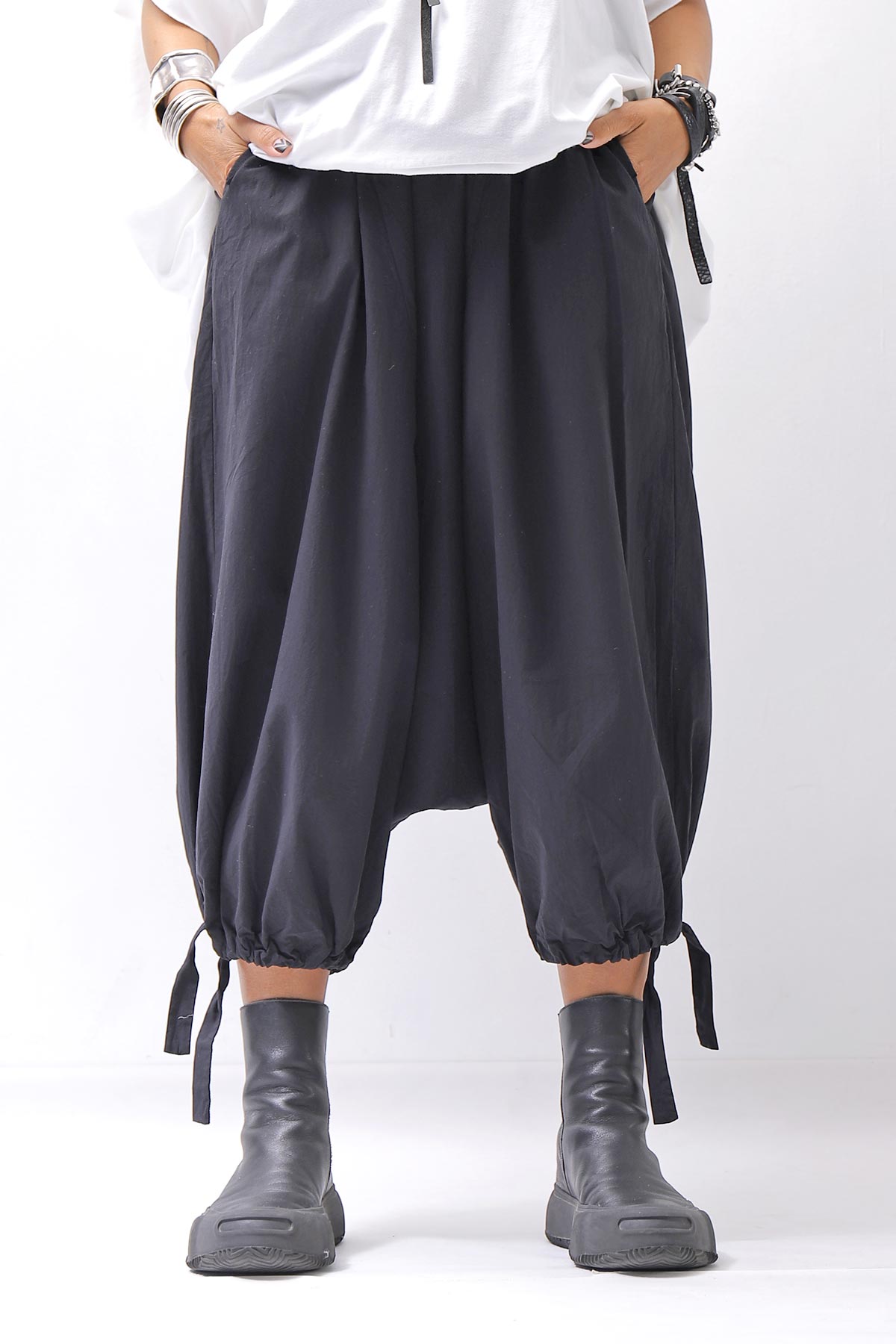 【studio b3】 UNISEX LIGHT COTTON PANTS NB2090_BLACK