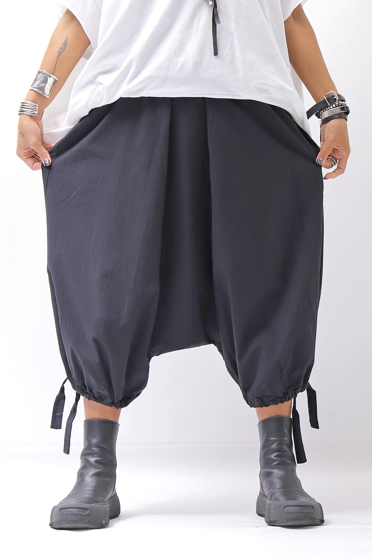 【studio b3】 UNISEX LIGHT COTTON PANTS NB2090_BLACK