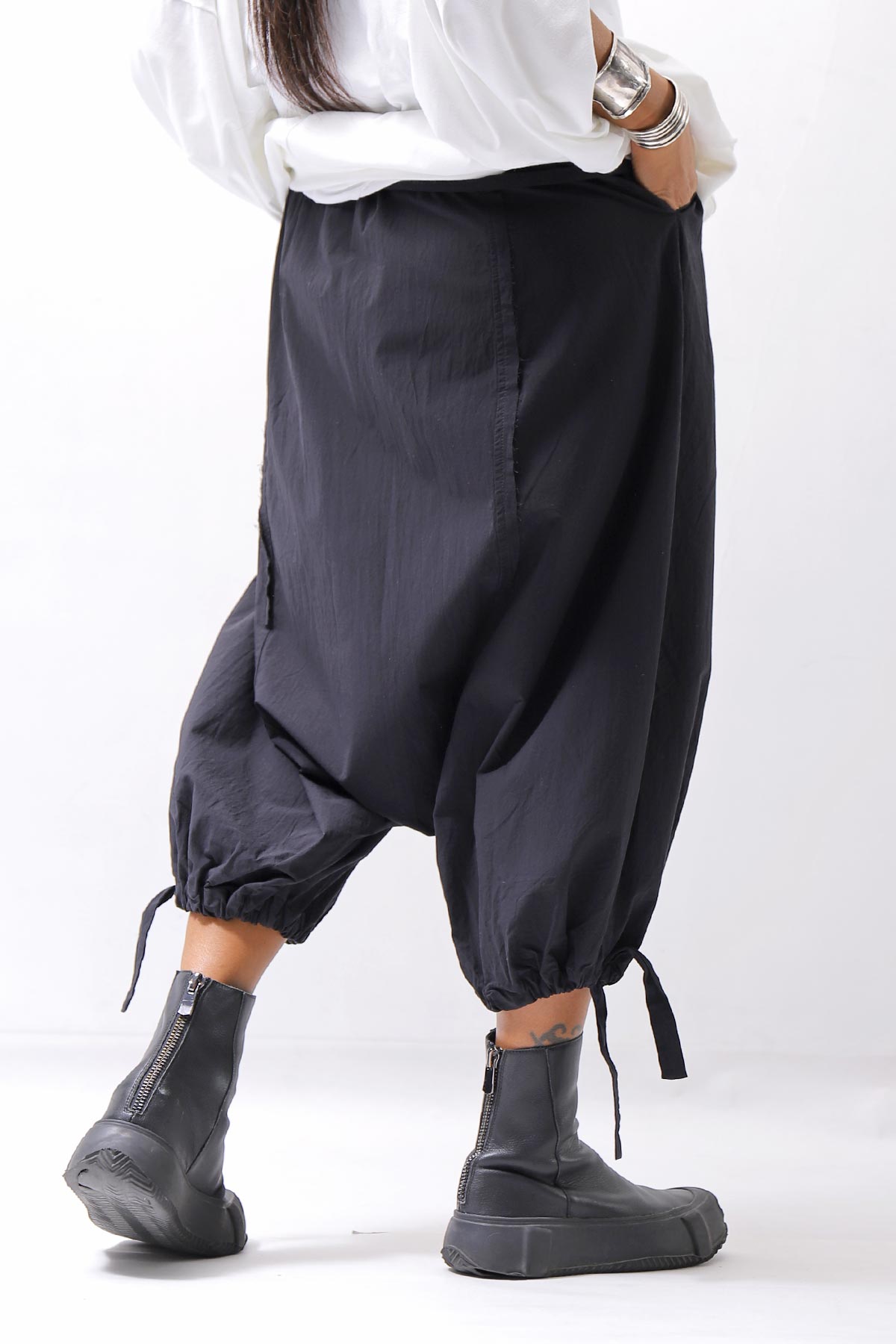 【studio b3】 UNISEX LIGHT COTTON PANTS NB2090_BLACK