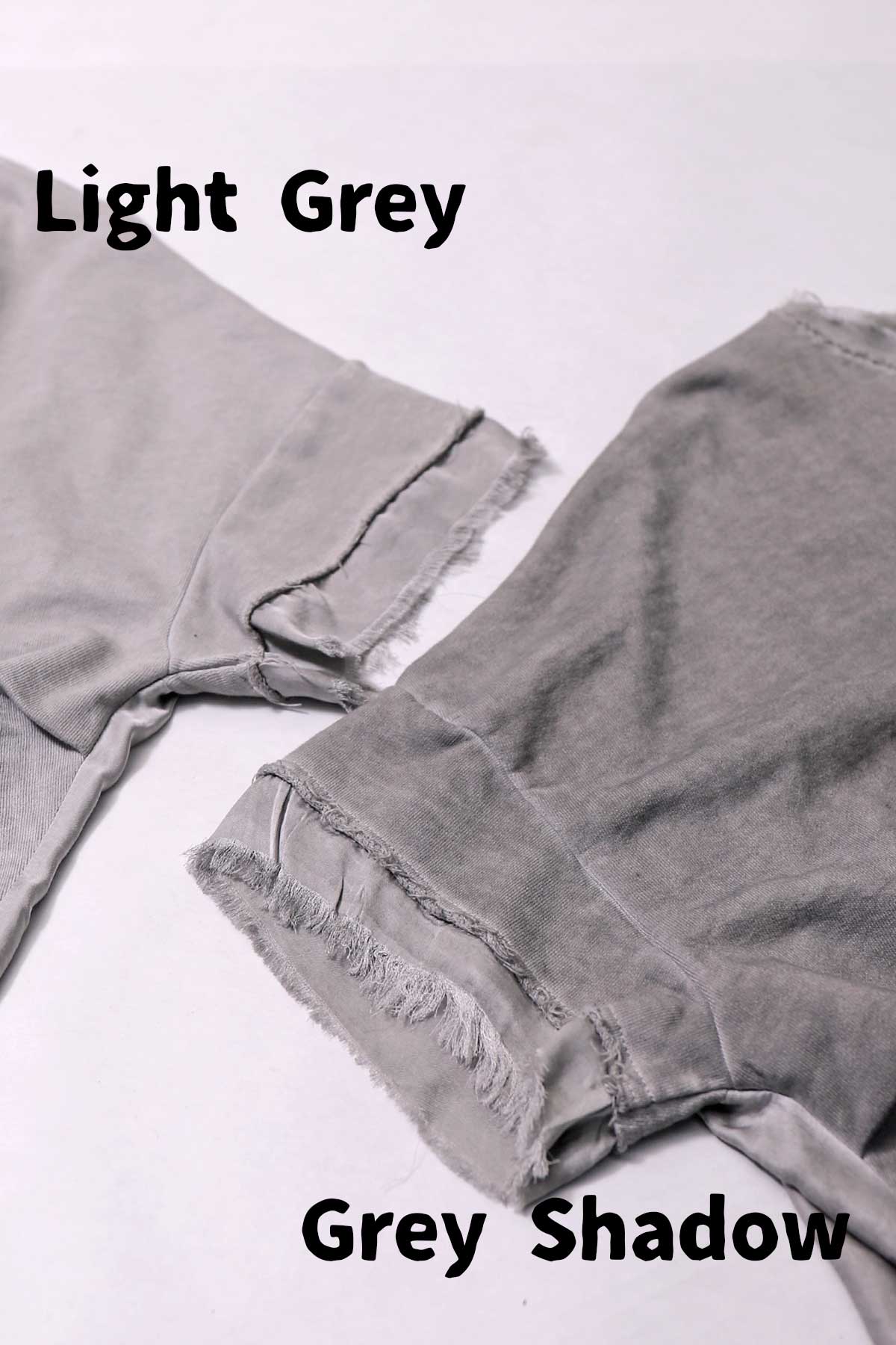 【sanctamuerte】BACK DRAPE&amp;COTTON LIGHT SWEAT TOP S04/M1_GREY