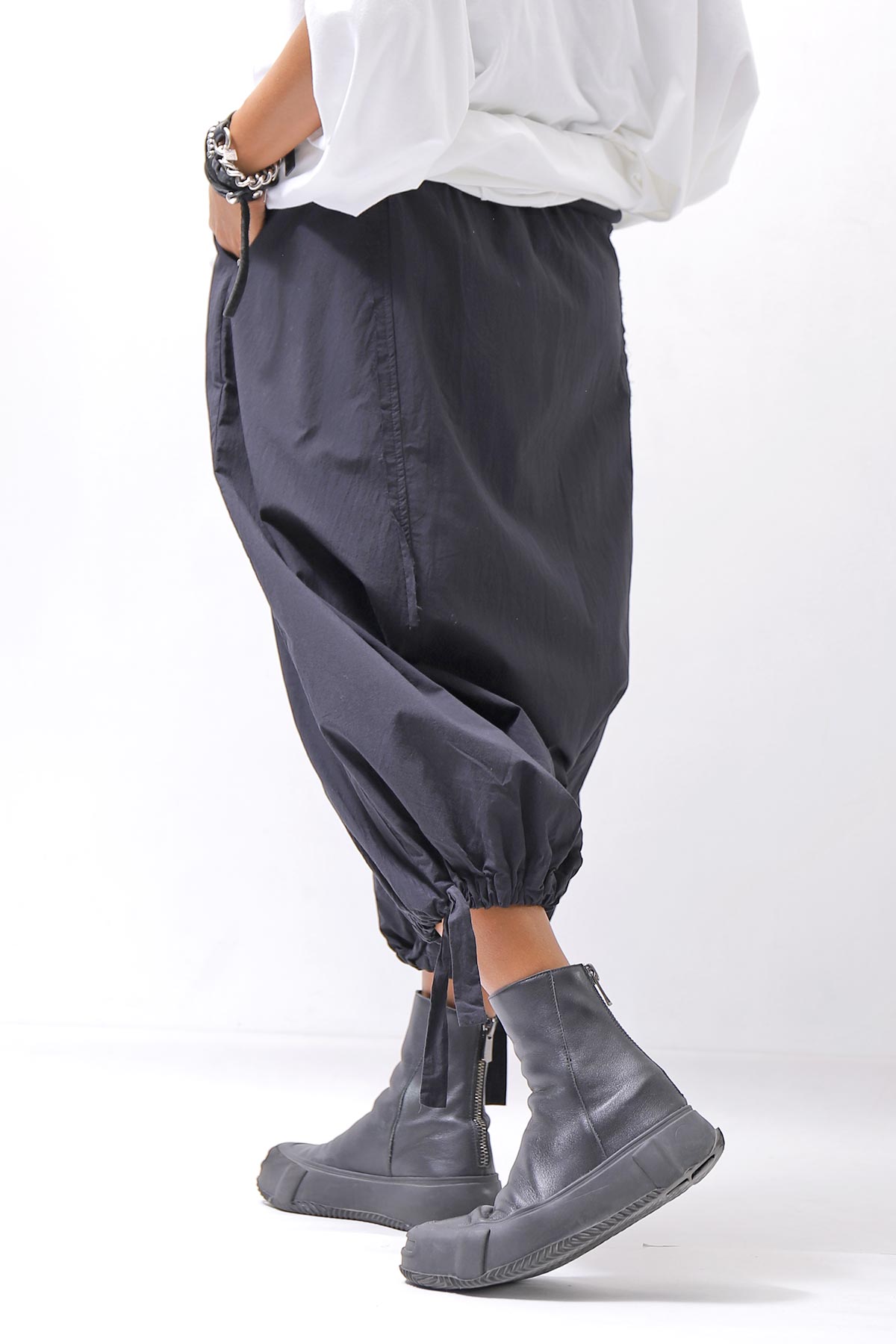 【studio b3】 UNISEX LIGHT COTTON PANTS NB2090_BLACK