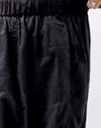 【studio b3】 UNISEX LIGHT COTTON SARROUEL PANTS BZB1668_BLACK