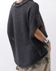 【RUNDHOLZ】 COTTON MESH KNIT TOPS _BLACK