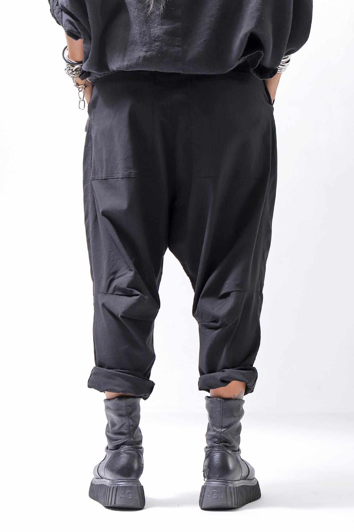 【RUNDHOLZ】 UNISEX STRETCH PANTS 339 0131_BLACK