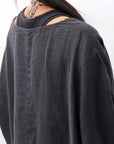 【RUNDHOLZ】 UNISEX OVERSIZED LINEN TOPS _BLACK