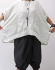 【RUNDHOLZ】 COTTON MESH KNIT TOPS _BLACK