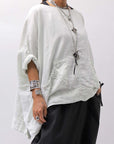 【RUNDHOLZ】 UNISEX OVERSIZED LINEN TOPS _SALINA