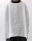 【RUNDHOLZ】 UNISEX OVERSIZED LINEN TOPS _SALINA