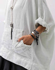 【RUNDHOLZ】 UNISEX OVERSIZED LINEN TOPS _SALINA