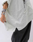 【RUNDHOLZ】 COTTON MESH KNIT TOPS _BLACK