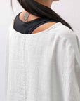 【RUNDHOLZ】 UNISEX OVERSIZED LINEN TOPS _SALINA