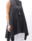 【PLÜ】 STRECTCH COTTON USUFUL TOP 5068_BLACK