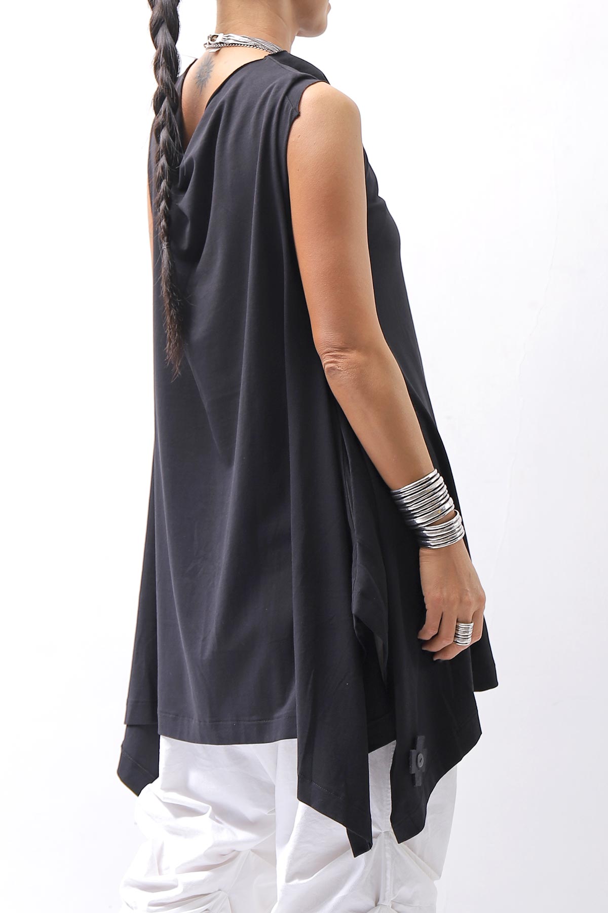 【PLÜ】 STRECTCH COTTON USUFUL TOP 5068_BLACK