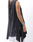 【PLÜ】 STRECTCH COTTON USUFUL TOP 5068_BLACK