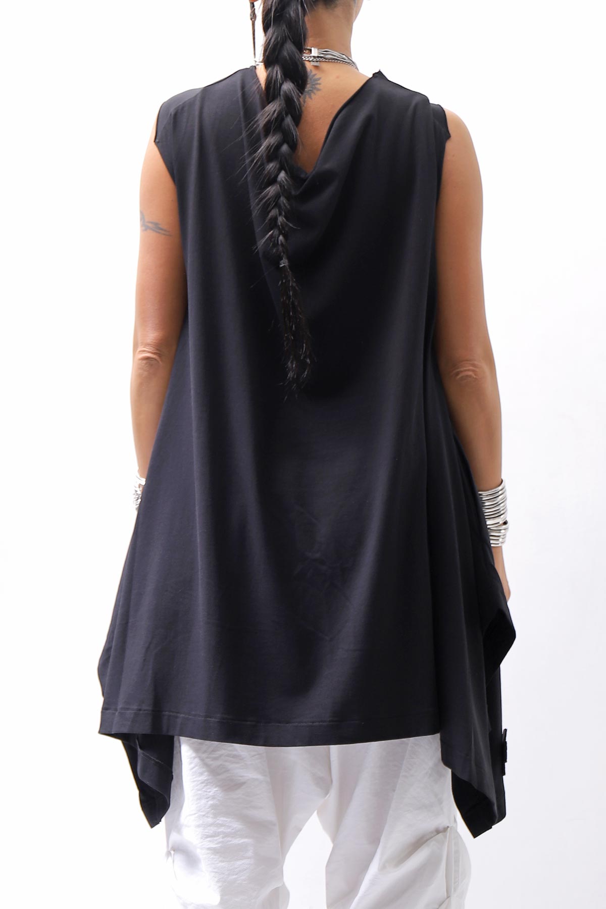 【PLÜ】 STRECTCH COTTON USUFUL TOP 5068_BLACK