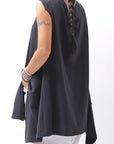 【PLÜ】 STRECTCH COTTON USUFUL TOP 5068_BLACK