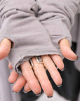 【NOSTRASANTISSIMA】 ASYMMETRY BACK CROSS CARDIGAN TS24_FUJI GREY