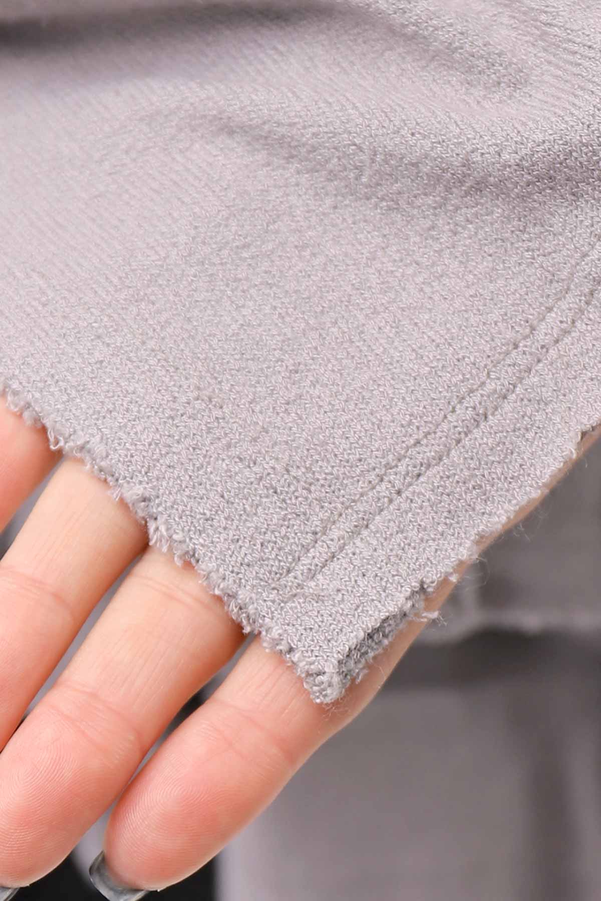 【NOSTRASANTISSIMA】 ASYMMETRY BACK CROSS CARDIGAN TS24_FUJI GREY