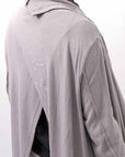 【NOSTRASANTISSIMA】 ASYMMETRY BACK CROSS CARDIGAN TS24_FUJI GREY