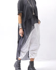 【studio b3】 COTTON LAYERED BACK LONG TOP MPB1822_BLACK