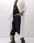 【NOSTRASANTISSIMA】 ASYMMETRY BACK CROSS CARDIGAN TS24_WHITE