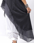 【studio b3】 COTTON LAYERED BACK LONG TOP MPB1822_BLACK