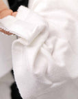 【NOSTRASANTISSIMA】 ASYMMETRY BACK CROSS CARDIGAN TS24_WHITE