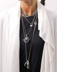 【NOSTRASANTISSIMA】 ASYMMETRY BACK CROSS CARDIGAN TS24_WHITE