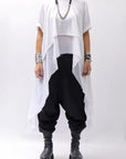 【studio b3】 COTTON LAYERED BACK LONG TOP MPB1822_WHITE